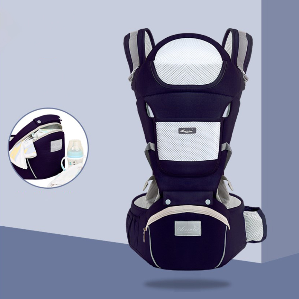 BabeLovey Baby Carrier Infant Comfortable Breathable Multifunctional Sling Backpack Hip Seat Carrier