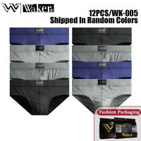 WAKER Mens Briefs Underwear Cotton-Spandex Soft Breathable Menswear Gym/Work/Daily for Men‘s Underwear 4/8/12PCS