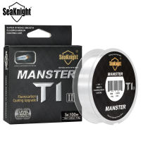 SeaKnight T1 Fluorocarbon Coating Fishing Line  Saltwater 100M Monofilament Fishing Line Sinking Leader Line Sea Fishing 3-35LB