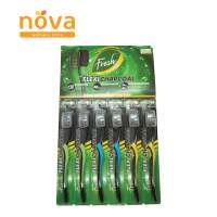 Fresh Toothbrush Flexi Charcoal 6pcs (pack)