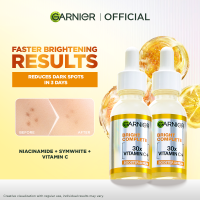 Garnier Bright Complete Clinical Serum 15ML 30ML 50ML & 60ML - Brightening Face Serum Skincare For Dark Spots