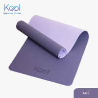 Kool 6 mm Non-Slip TPE Mat For Floor Workout - Exercise/Fitness/Yoga/Pilates (Taro Purple)
