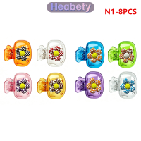 Heabety 1/4/5/6/10PCS Travel Toothbrush Head Covers Toothbrush Protector Cap Brush Pod Case Protective Portable Plastic Clip For Household TravelDenture Bath Box Case