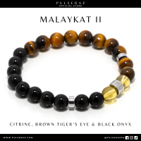 Malaykat II - Citrine Brown Tiger’s Eye & Black Onyx Bracelet | Pulseraz Gemstones and Jewelry