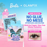 [GLAMFIX x BARBIE] GLAMFIX Wink Era Poppin Glue-Free Lash Clusters | BARBIE Collection Reusable False Eyelashes
