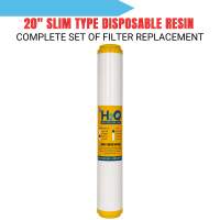 Disposable Water Softener 20″ x 2.75″ 5 Micron 1 PC Slim Type Resin Filter