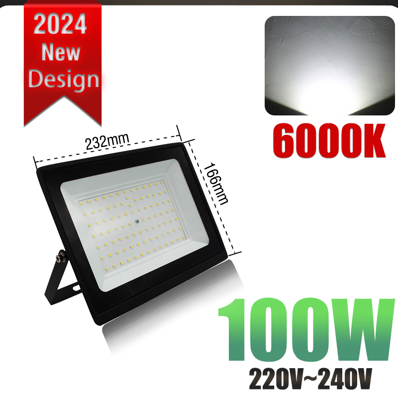 Spotlight Led Light Flood Light 220V Outdoor Waterproof AC Wall Lamps Spotlights 6000K 3000K IP65 Energy Saving Street Lamp White Led SearchLight For Home Yard Garden Playground Deck Shed Fence Front 10W 20W 30W 50W 100W 150W 200W 300W