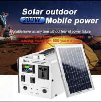 78800mAh Outdoor 220V Portable Solar Generator Fast Charge Large Capacity Power Station with Solar Charging Board Power Station Heavy Duty Outdoor Power Bank Travel Camping Home Emergency Power DC/AC External Battery Support USB Port Charging AC Output