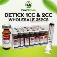 Detick 1cc and 2cc Anti Ticks & Fleas Spot on Solution Wholesale with Free Syringe for Dogs & Cats