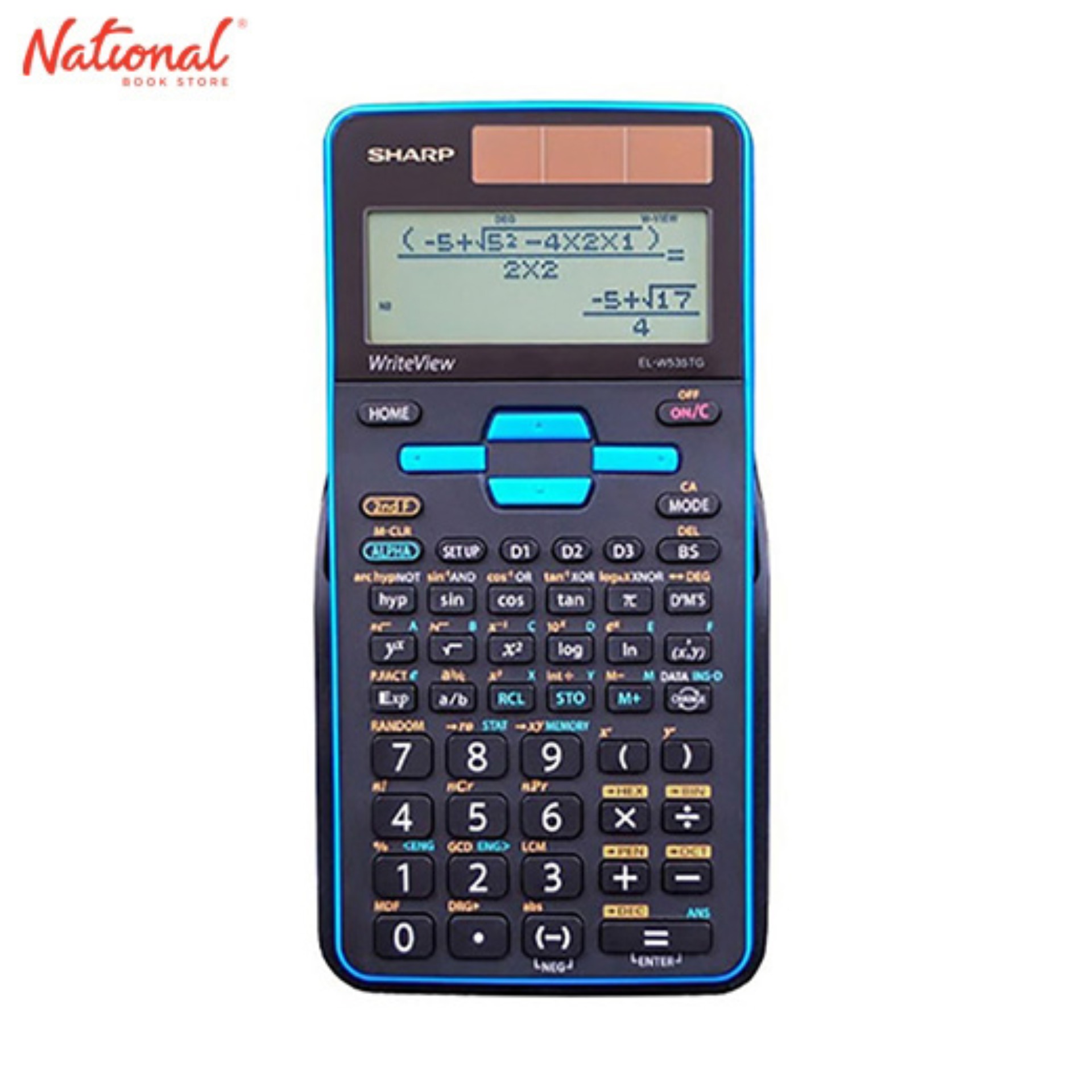 SHARP SCIENTIFIC CALCULATOR ELW531THBL 422FUNCTIONS BATTERY OPERATED WRITE VIEW