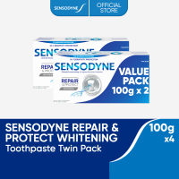 Sensodyne Repair & Protect Whitening Toothpaste 100g [Pack of 4] with Proven Sensitivity Relief