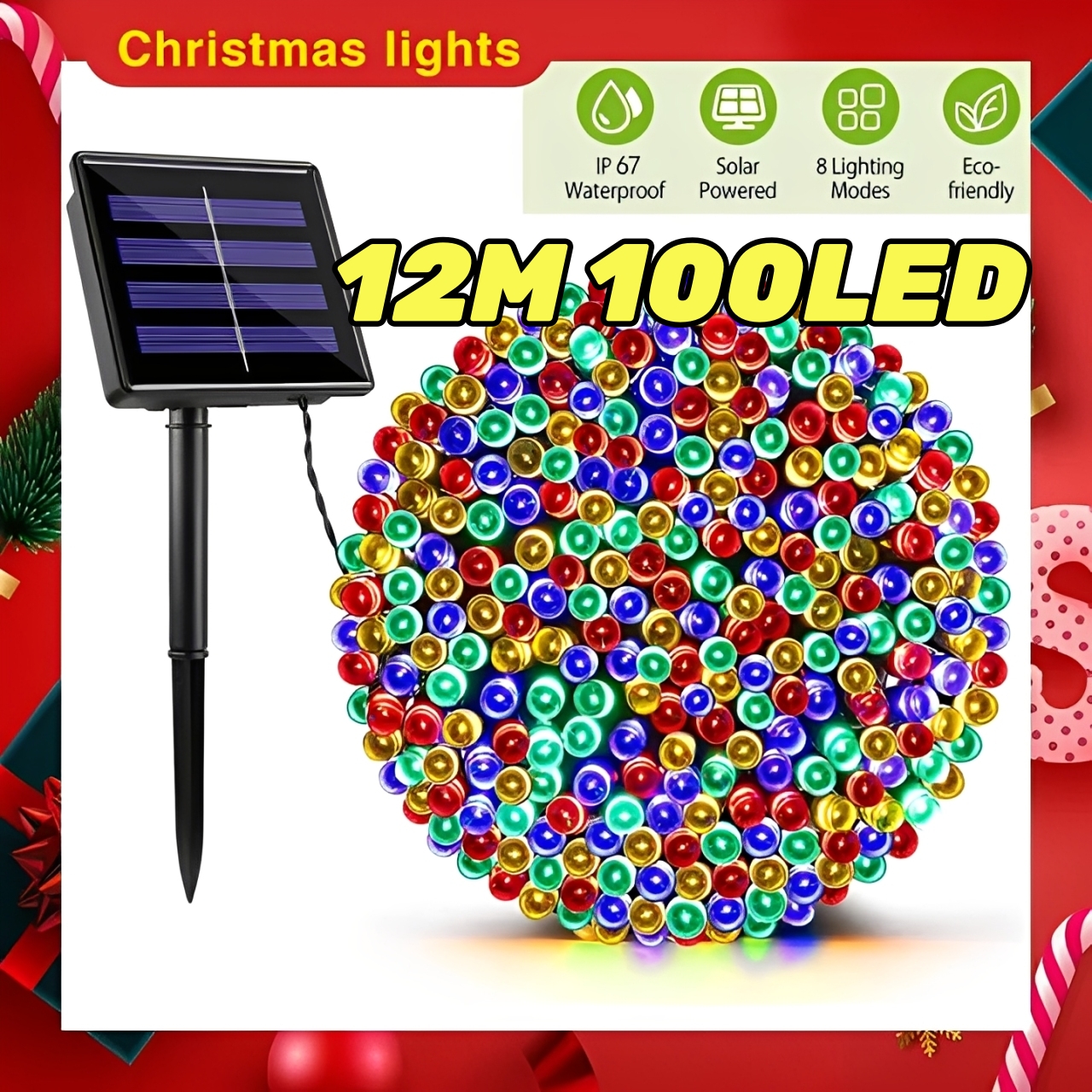 【BUY 2 TAKE 2】BGVP 6PCS 4PCS Vintage Christmas Lights With Music Christmas Lights Solar Outdoors Star Fairy Lights With Battery Waterproof For Garden Bedroom Christmas Party Wedding Centerpieces Decoration BUY 1 TAKE 1 Free Shipping On Sale