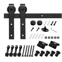 Sliding Wood Barn Door Hardware Door Rail Kit Carbon Steel Black Sliding Door Wooden Door Barn Door