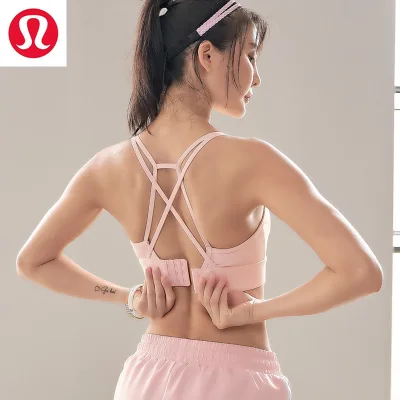 Lululemons New Sports Underwear Shock-proof Running Bra Yoga Together Fitness Bra