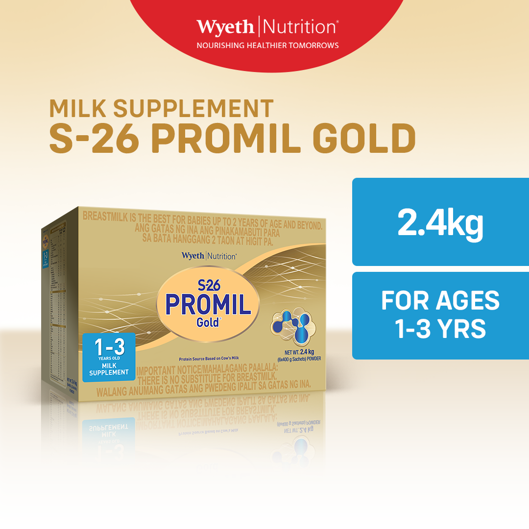 S-26 PROMIL GOLD Three Milk Supplement Powder for Children 1-3 Years Old 2.4kg