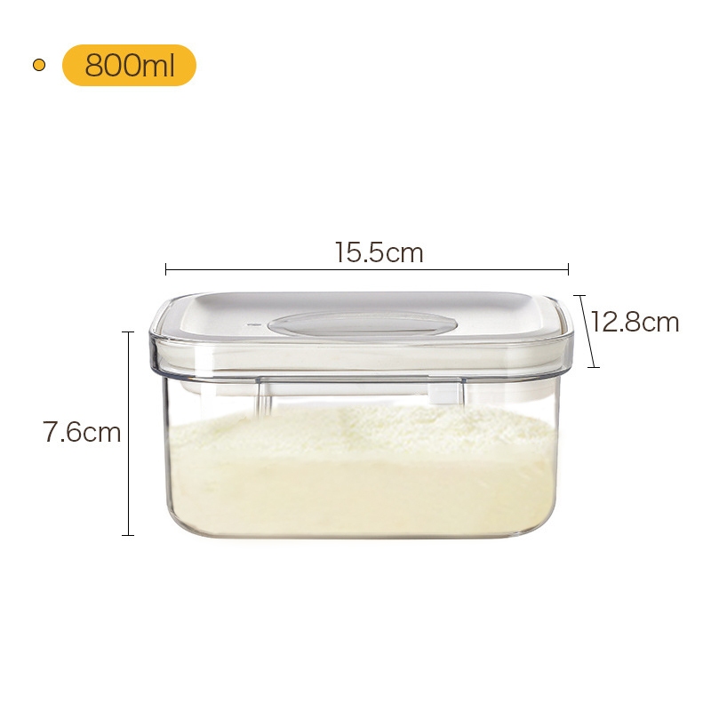 Maxcook Baby Milk Powder Storage Container Portable Airtight Milk Powder Can Food Storage Box with Scraper Scoop