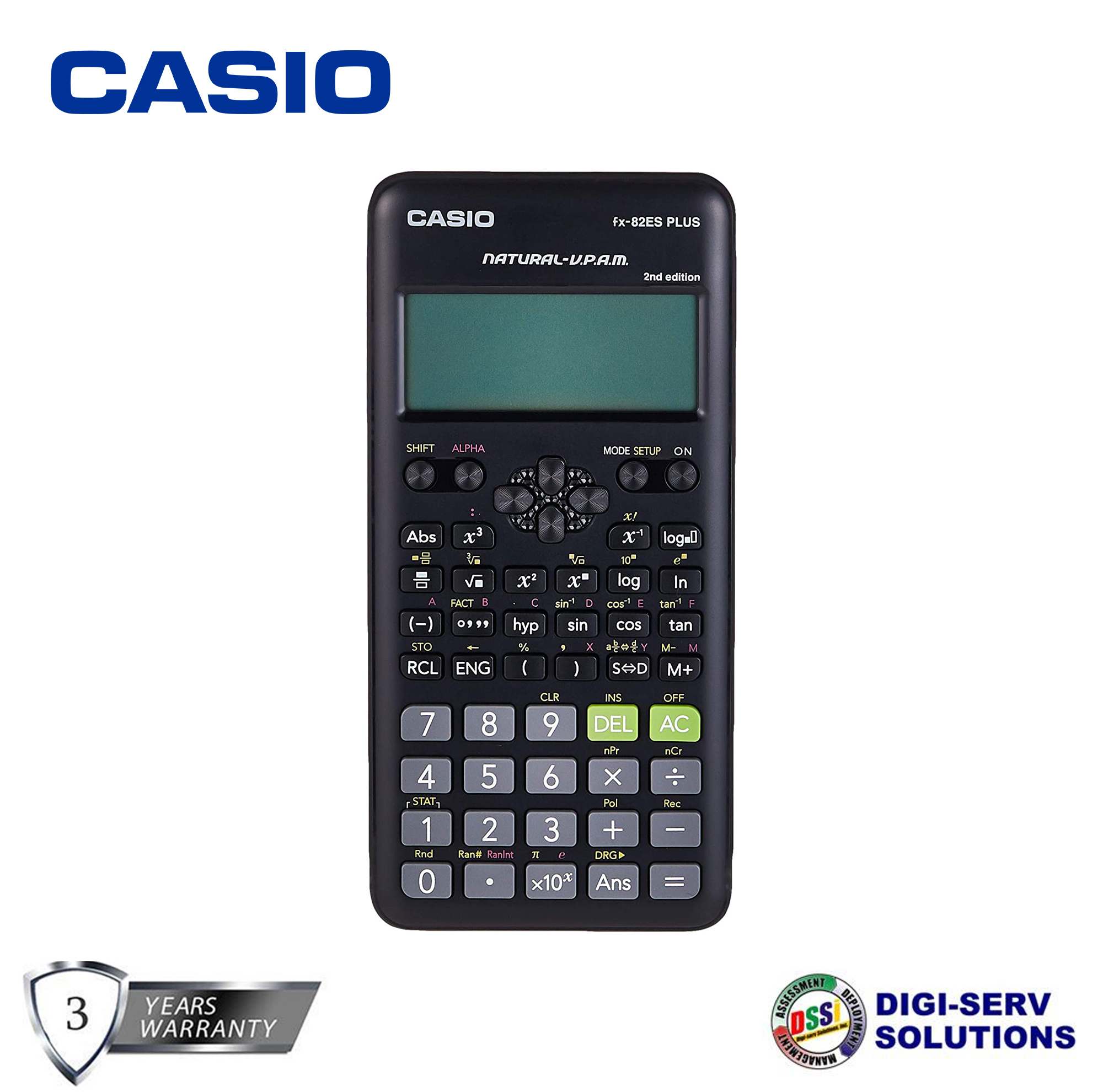 Casio FX-82ES PLUS 2nd Edition Standard Scientific Calculator ~Choose Your Color