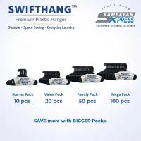 SwiftHang Premium Plastic Hanger 10pcs Durable Everyday Laundry Hanger Space Saving Sampayan Xpress