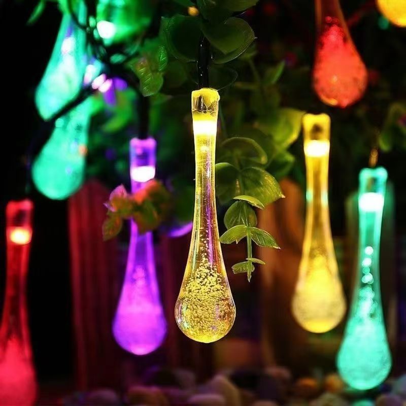 Solar Tube Lights Christmas Lights Decoration Outdoor Lighting Waterproof icicle String light 20/30 LED lights 2 Modes (White/Warm/Multicolor) for Chrismas Tree decorative Garden yard eaves indoor party Patio Porch Wedding