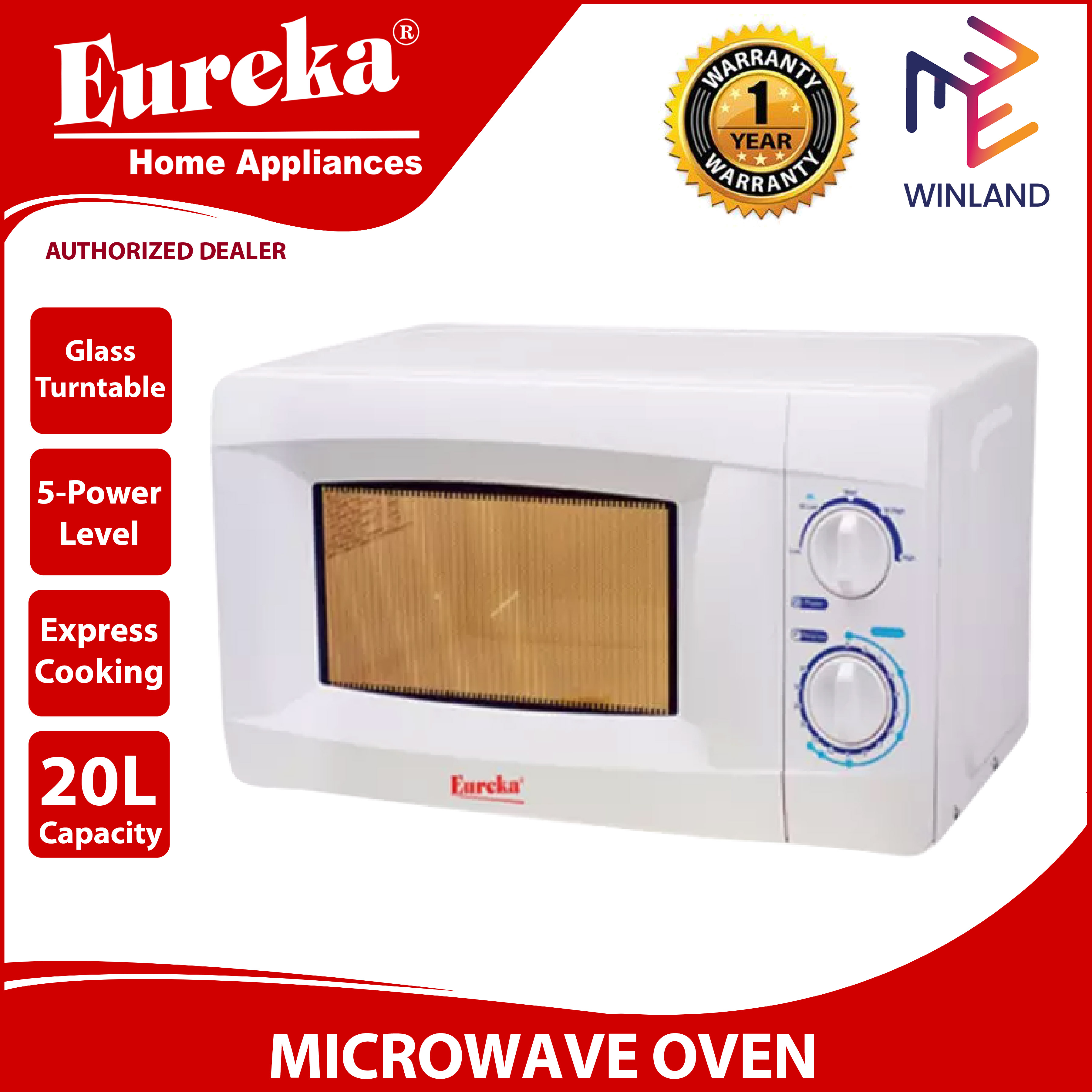 eureka microwave oven 20l