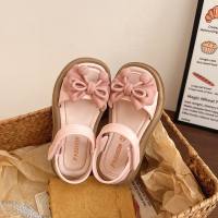 TinaHao Shoes For Kids Girls 2026 Summer Fashion Cute Princess Bow Soft Bottom Non-Slip Sandals