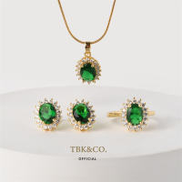 TBK 18K Platinum Plated Cubic Zirconia Jewelry Set Accessories for Women Hypoallergenic 1237st
