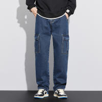 Petorldog American high street loose straight leg mens jeans men all fashion fashion brand cargo jeans