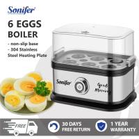 Sonifer Egg Boiler 200W Stainless housing Multifunctional Egg Cooker Egg Steamer Portable Electric steamer with 6 egg capacity Breakfast Maker