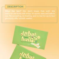 Puff and Bloom What The Hair Honey Face Eyebrow and Body Wax Strips Hair Removal Gentle All Skin Types Multi Pack