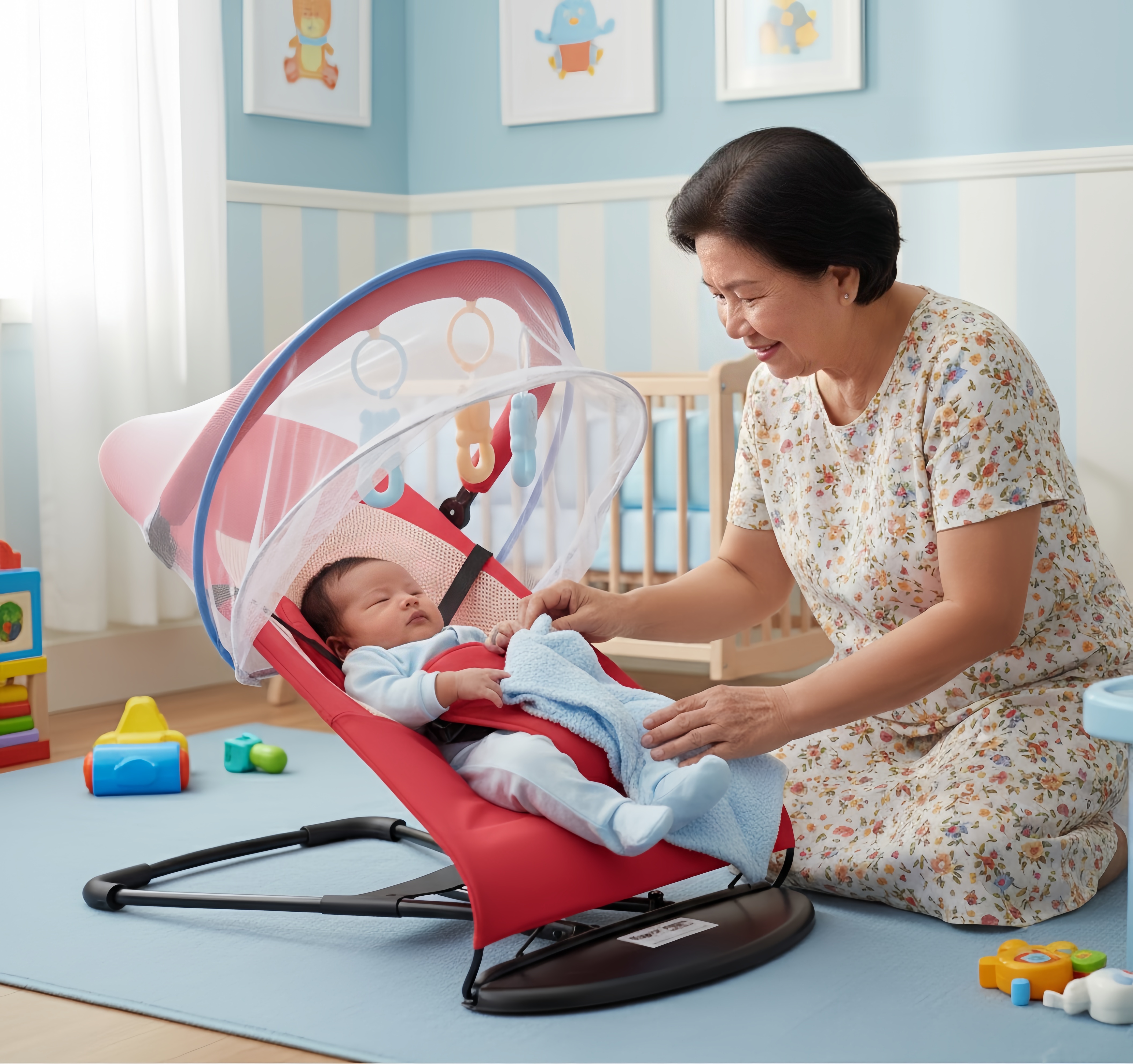 Coax baby rocking chair soothe reclining chair to sleep cradle