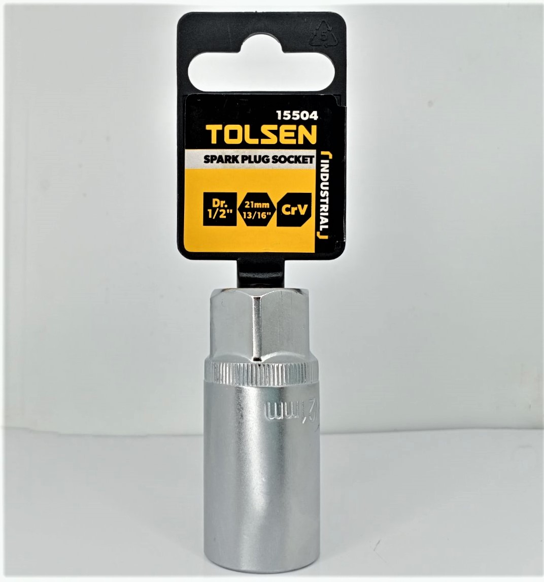 Tolsen Spark Plug Socket (1/2” X 13/16”) Satin Finish 15504 review and price