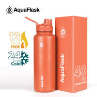 AquaFlask (14oz/18oz/22oz/32oz/40oz) Wide mouth Vacuum Insulated Stainless Steel Drinking Water Bottle