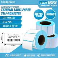 Xprinter  50*30mm Thermal Label Adhesive Sticker Paper in 5 Rolls 500PCS / 200PCS