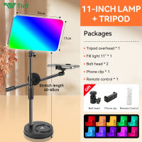 TNW Fill Light Tripod With Phone Holder For Phone Desktop Stand Professional Overhead Shooting Selfie LED Light For Live Streaming Video