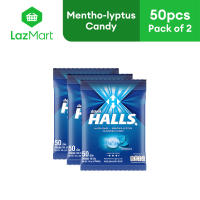 Halls Mentho-lyptus Hard Candy 140g 50 pcs - Pack of 3 | hard candy mentholyptus throat lozenges cough drops breath freshener