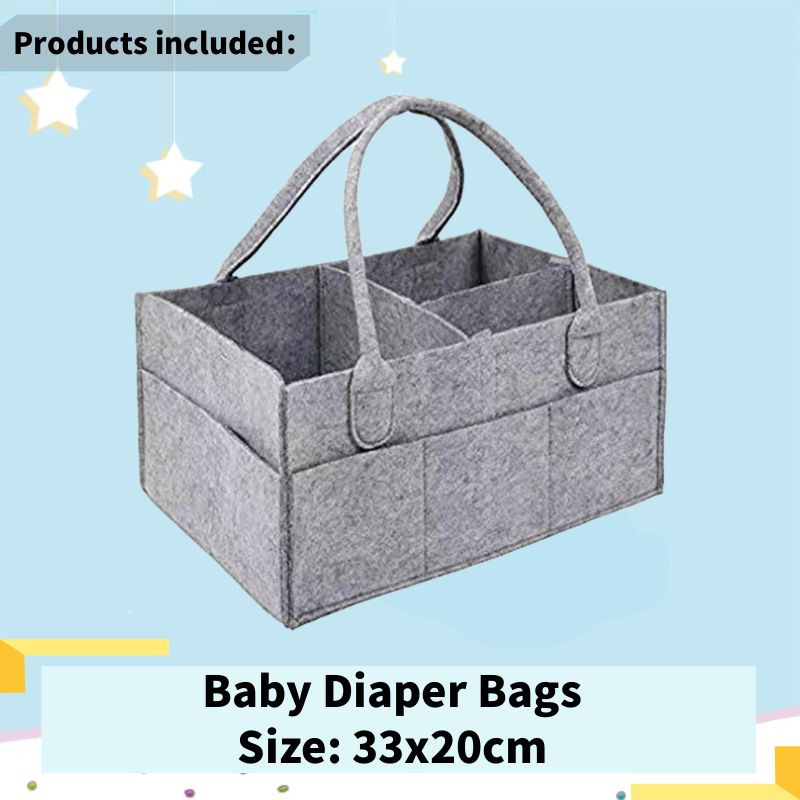 Baby Diaper Organizer Portable Holder Bag for Changing Table Car Newborn Caddy Nappy Bag Maternity Nursery Organizer Storage Bin