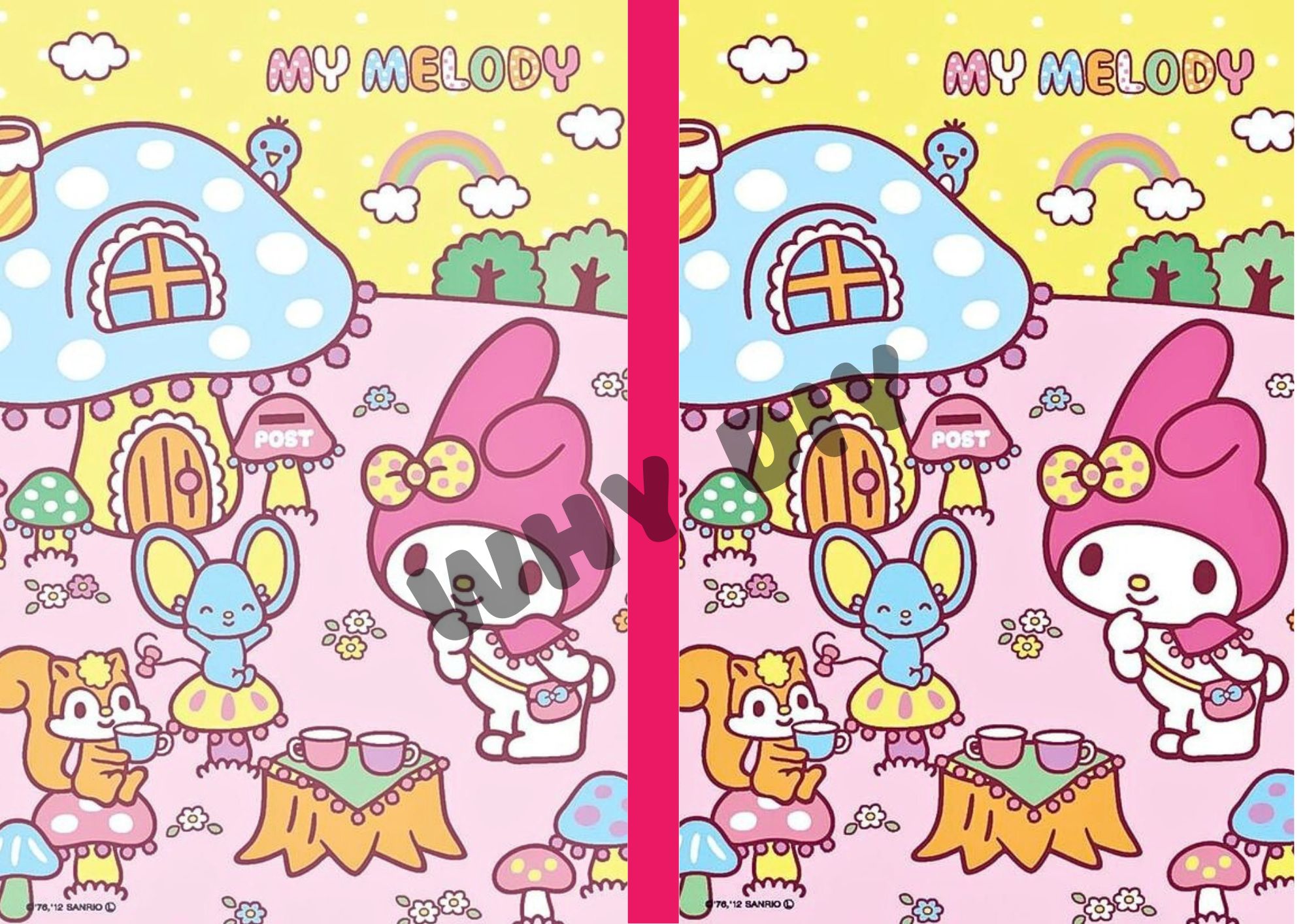 MY MELODY COLORING BOOK PAD FOR KIDS & TODDLERS – WITH RESEALABLE POUCH BIRTHDAY GIFT PARTY FAVORS LOOT BAG SOUVENIR