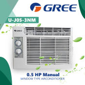 GREE 0.5HP Window Aircon - Non-Inverter (R410A, Rotary Switch