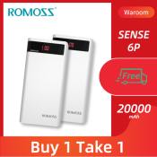 Romoss Sense6p 20000mAh Power Bank - Buy 1 Get 1 Free