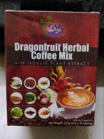 DRAGONFRUIT Herbal Coffee Mix with Insulin Box of 10 sachets