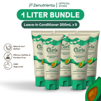 Curls by Zenutrients Leave-In Conditioner with Avocado & Tea Tree (Protein-Free Curl Define & CGM)