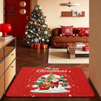 Socone Christmas Doormat 15x23in (38x58cm) Non-Slip Diatomaceous Earth Mat Festive Home Decor
