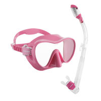 Cressi F1 Dry Snorkeling Set Diving Mask Dry Snorkel Framless Shiny Silicone Scuba Diving Set for Adults