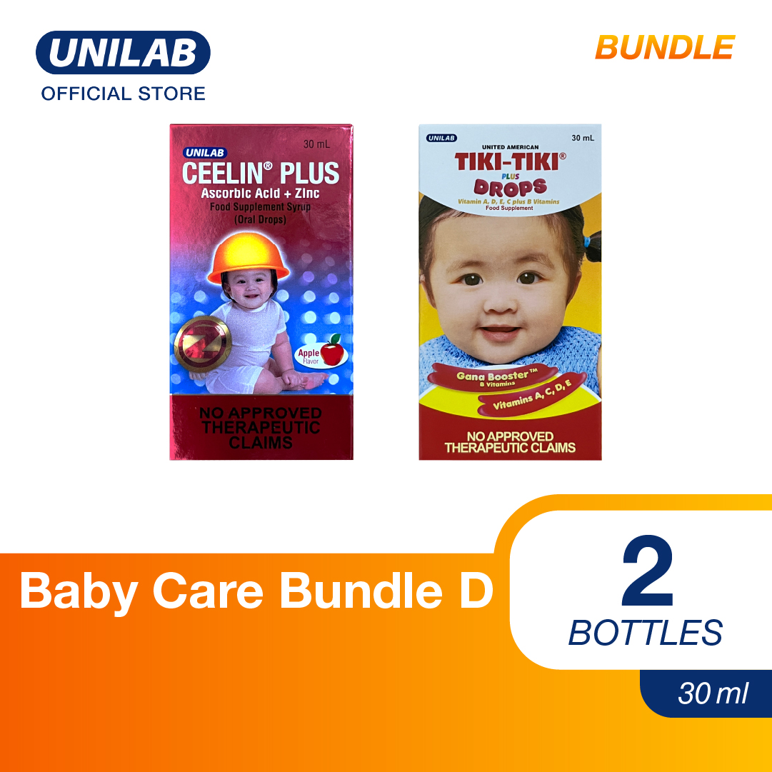 Baby Care Bundle D: Ceelin Plus 30ml Drops + Tiki-Tiki 30ml Drops