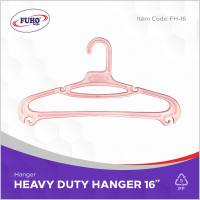 6 pcs FUHO 16″ Plastic Laundry Hangers #FH16