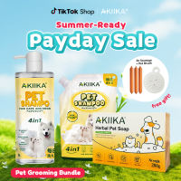 Akiika Herbal Pet Soap 200g for Dogs and Cats 100% Natural Handmade Sterilization Anti-Parasitic Deodorization