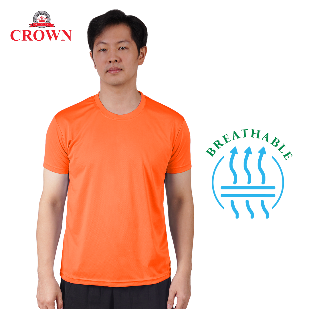 neon orange dri fit shirt