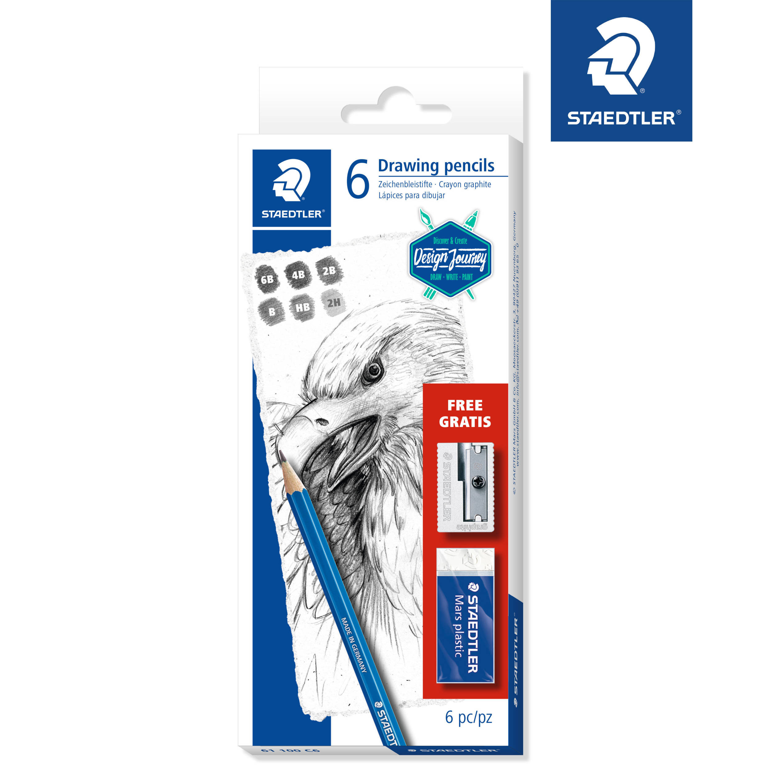 Staedtler Mars Lumograph Pencil Set in Cardboard