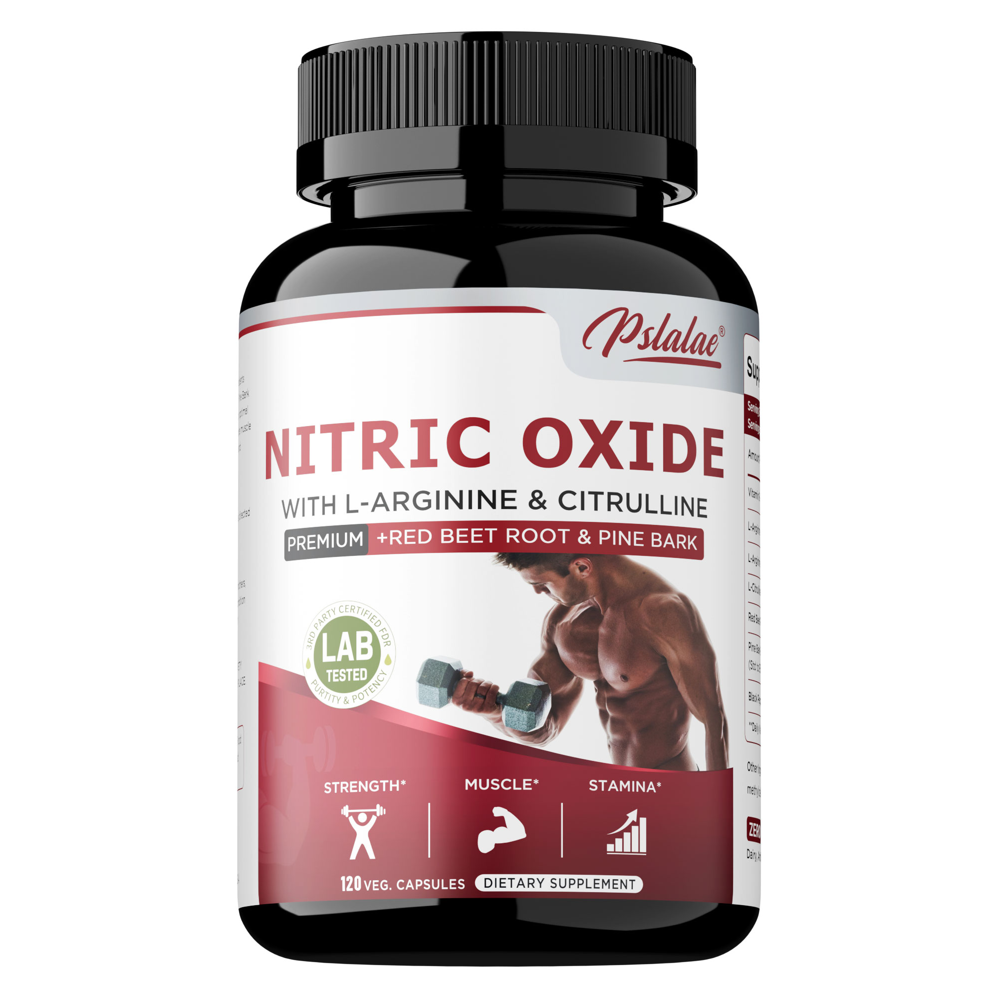 Thực phẩm bổ sung Nitric Oxide - với Super L-Arginine Citrulline & Axit Amin Tăng cường hiệu quả trư