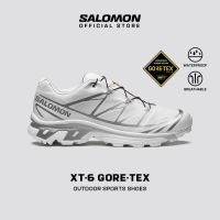 SALOMON XT-6 Gore-tex Unisex Sportstyle Shoes in White / White / Ftw Silver